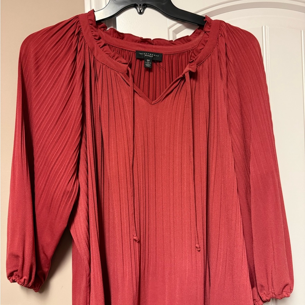 Investments Women's Pleated Blouse
